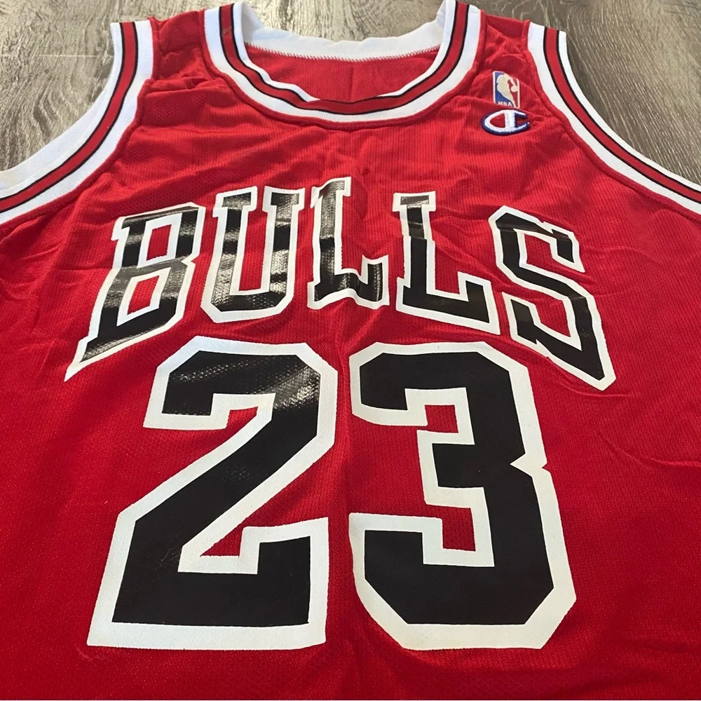 Michael Jordan True Vintage 90s Chicago Bulls Champion Jersey - Picture 2 of 13